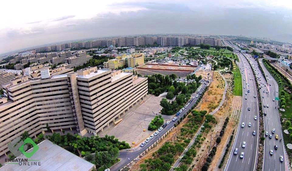 فاز سه شهرک اکباتان از بالا