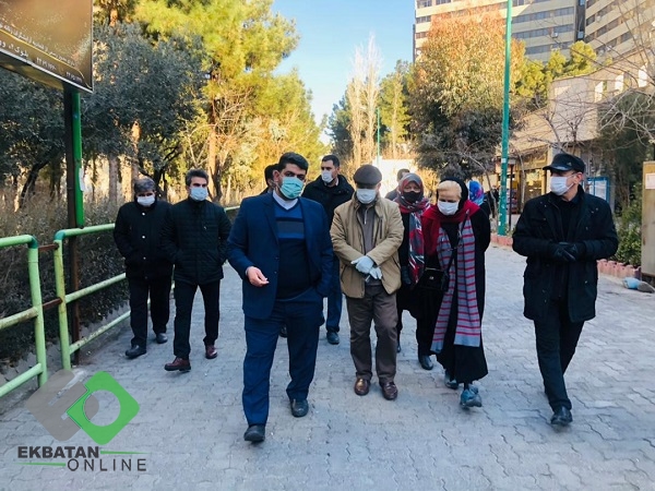 بازدید میدانی مرتضی مرادی شهردار ناحیه شش و اعضای شورایاری شهرک اکباتان 2
