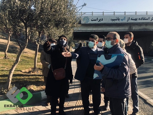 بازدید میدانی مرتضی مرادی شهردار ناحیه شش و اعضای شورایاری شهرک اکباتان 3