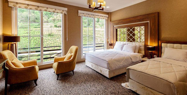 اتاق‌ های هتل رسپینا لاهیجان